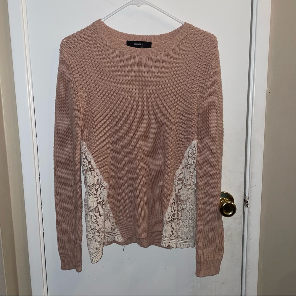 Forever 21 Pink Knit Sweater